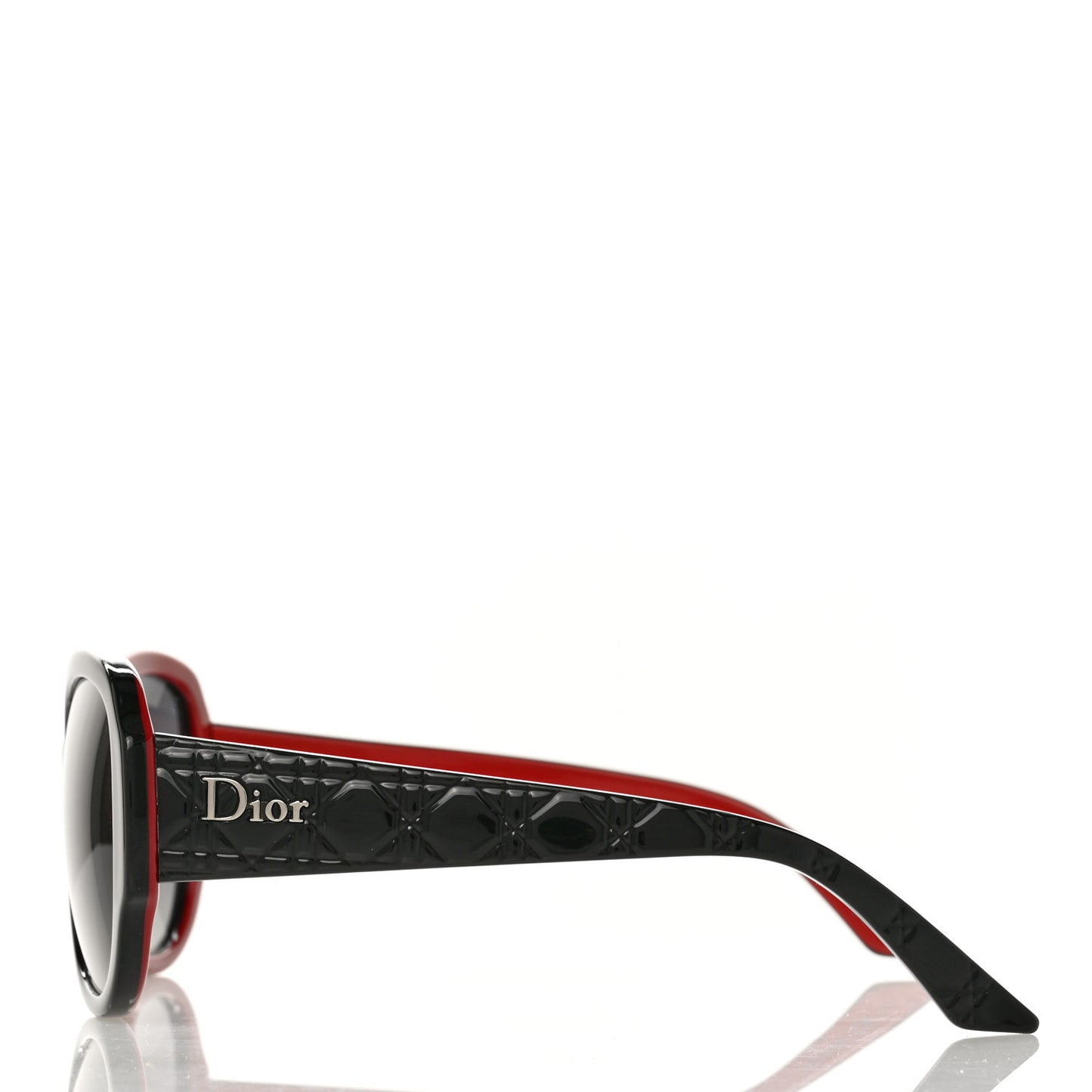 Resin Cannage Lady In Dior 1 Sunglasses Black Red