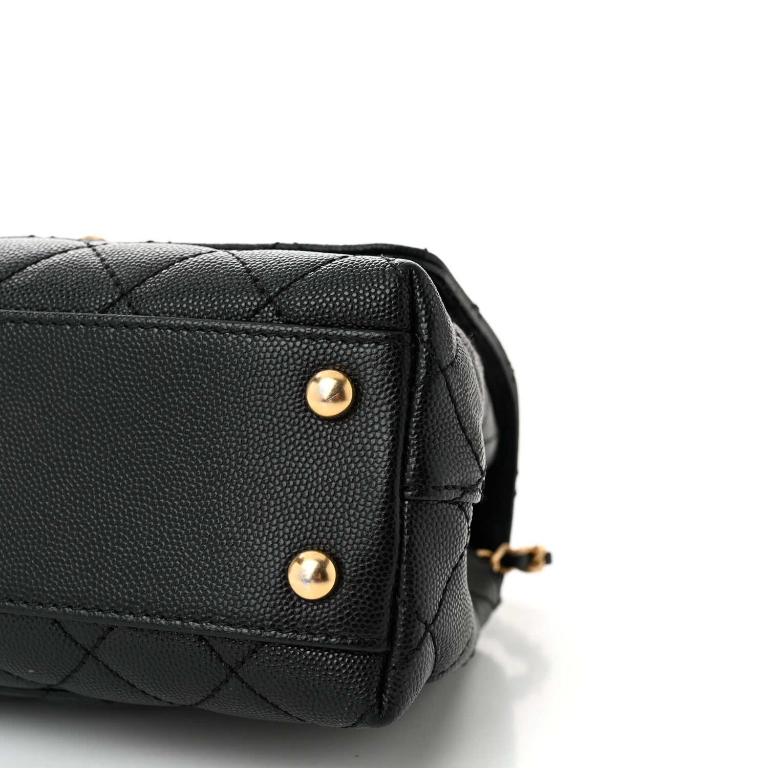 Chanel Caviar Quilted Mini Coco Chain Handle Flap Black 10 of 11
