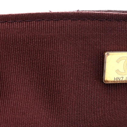 Chanel Grained Calfskin Quilted XXL Travel Flap Bag Burgundy 7 of 11