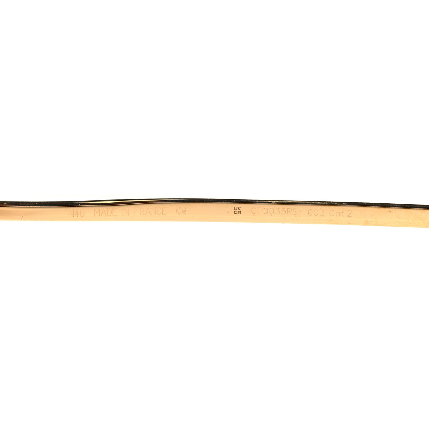 Metal Rimless CT0035RS Sunglasses Gold