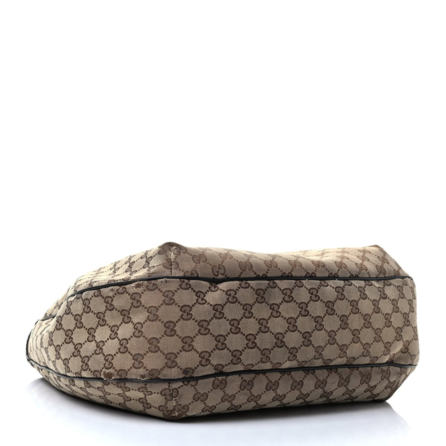 Monogram Large New Ladies Web Hobo Dark Brown