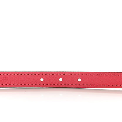 Hermes Swift Epsom 13mm Romance Belt 80 32 Orange Poppy Rose Azalee 4 of 6