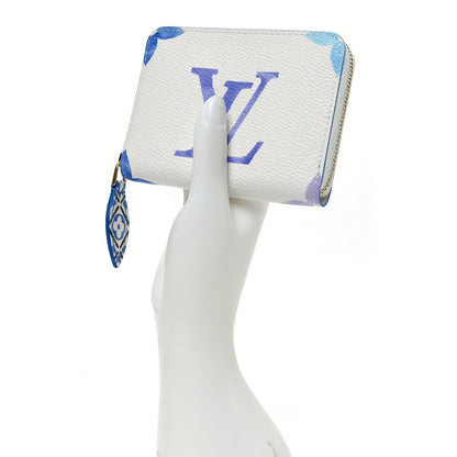 Louis Vuitton Monogram Giant By The Pool Zippy Coin Purse Blue 2 of 7