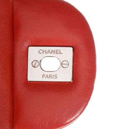 Chanel Lambskin Maxi Double Flap Red 8 of 8
