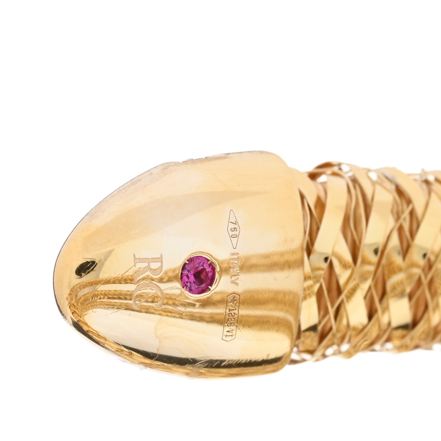 Roberto Coin 18K Yellow Gold Diamond Primavera Coil Bracelet 3 of 3