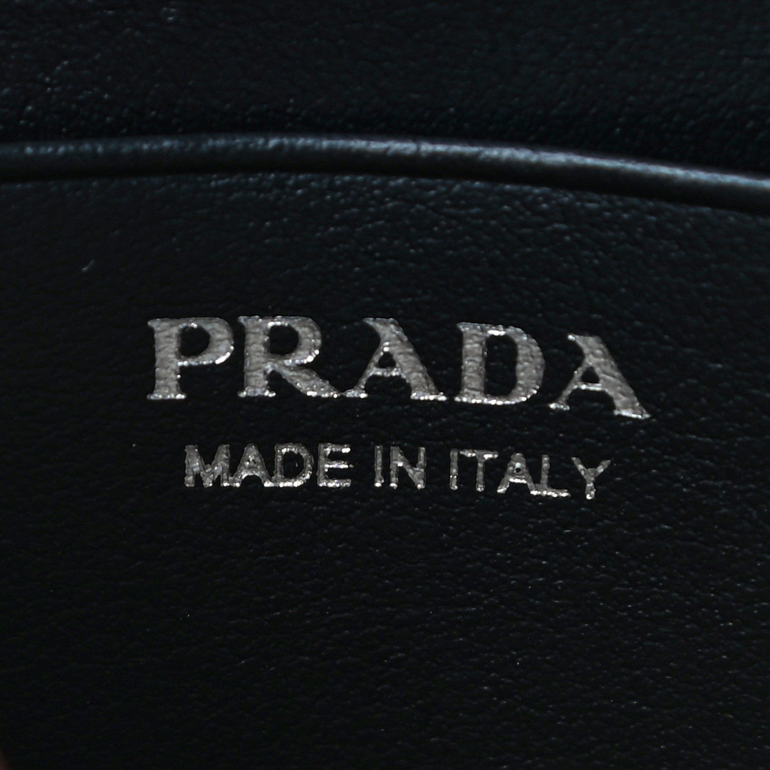 Prada Spazzolato Chain Card Holder Wallet Black 5 of 10