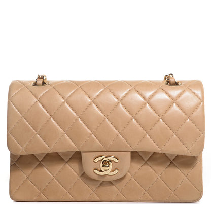 Chanel Lambskin Quilted Small Double Flap Beige 1 of 8