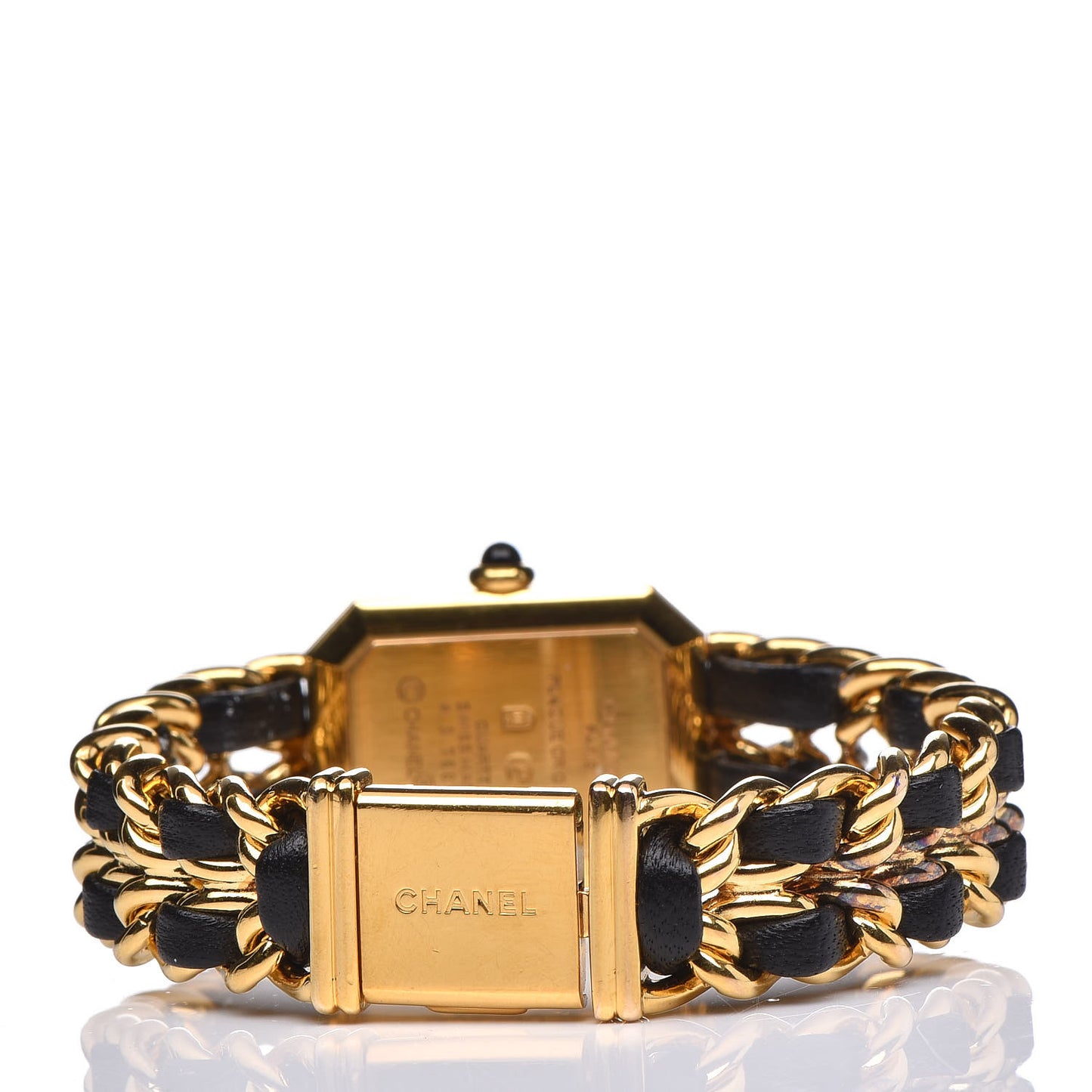 Stainless Steel Lambskin 20mm Chain Premiere Quartz Watch Gold L
