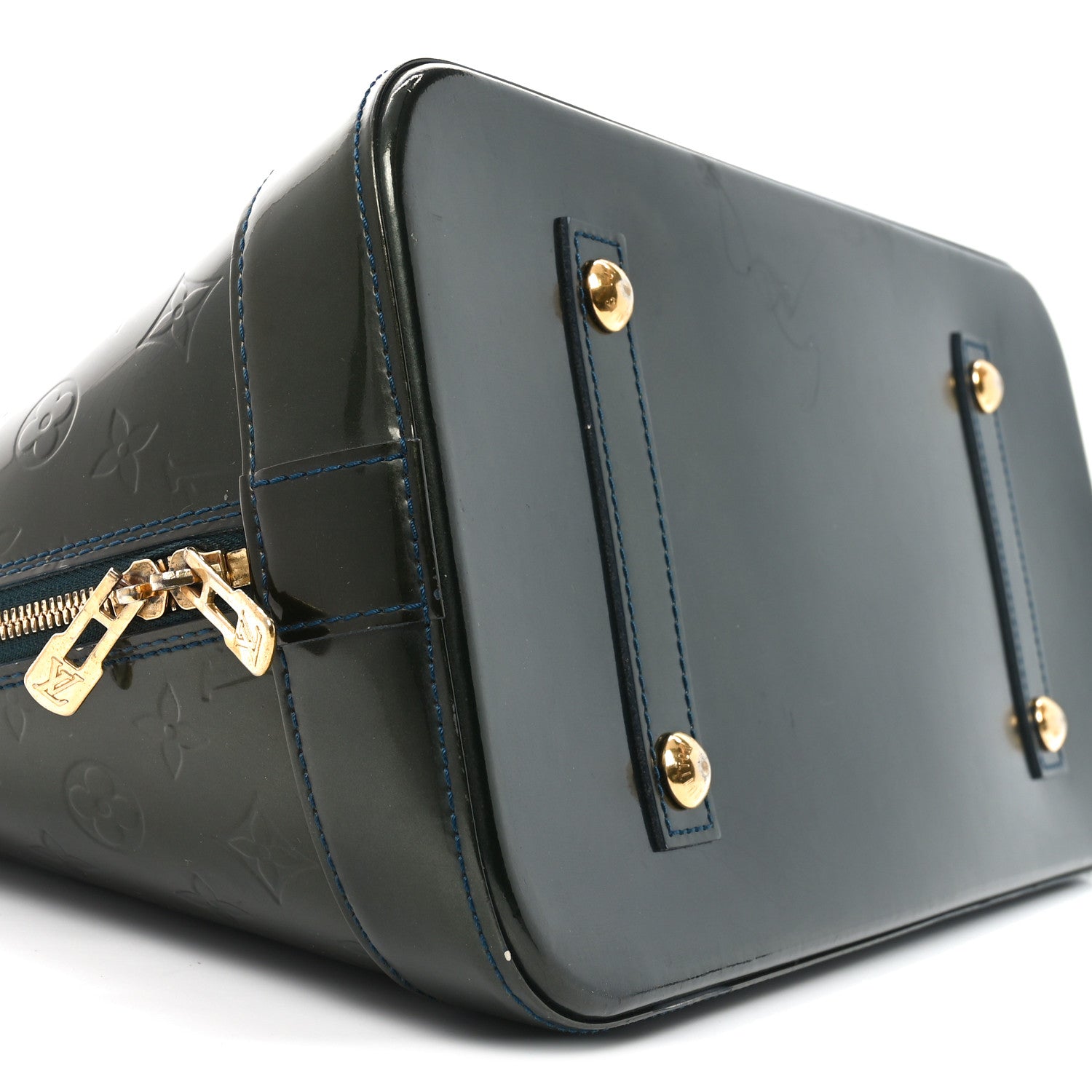 Louis Vuitton Vernis Alma GM Blue Nuit 8 of 9