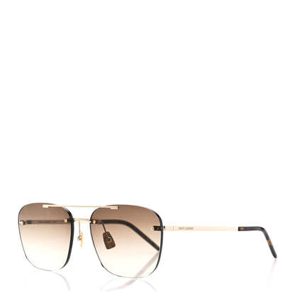 Saint Laurent Metal Cat Eye Sunglasses SL 309 Brown 1 of 8