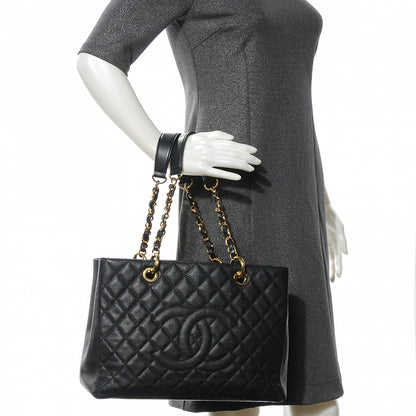 Chanel Caviar Grand Shopping Tote GST Black 2 of 7