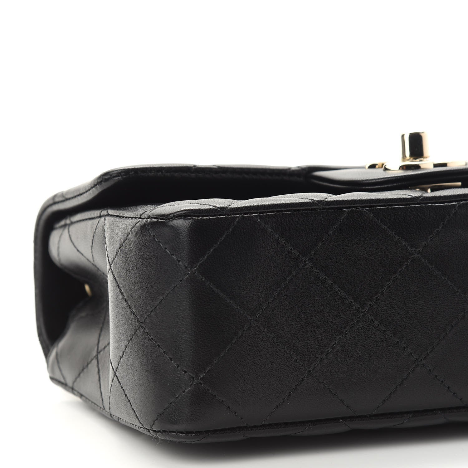 Chanel Lambskin Quilted Mini Rectangular Flap Black 8 of 9