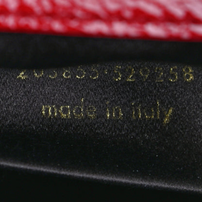 Saint Laurent Textured Patent Monogram Large Belle De Jour Clutch Red 5 of 5