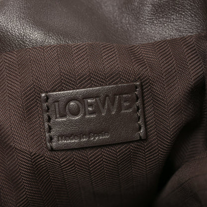 Loewe Calfskin Flamenco Puffer Knot Bag Dark Brown 6 of 9