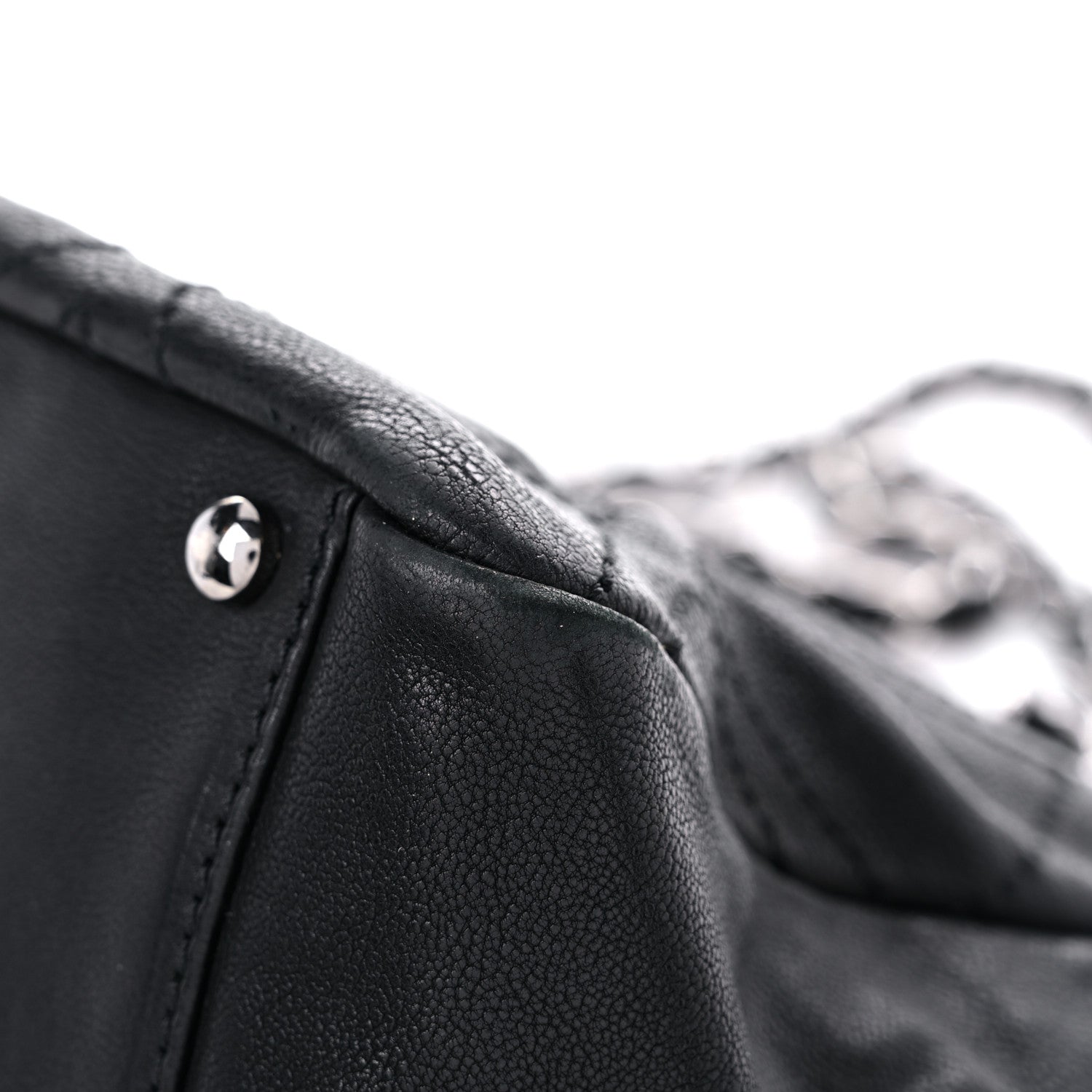 Chanel Calfskin Small Diamond Stitch Tote Black 12 of 18