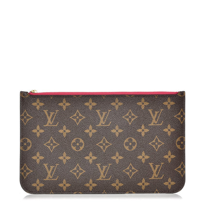 Louis Vuitton Monogram Neverfull MM GM Pochette Pivoine 1 of 8