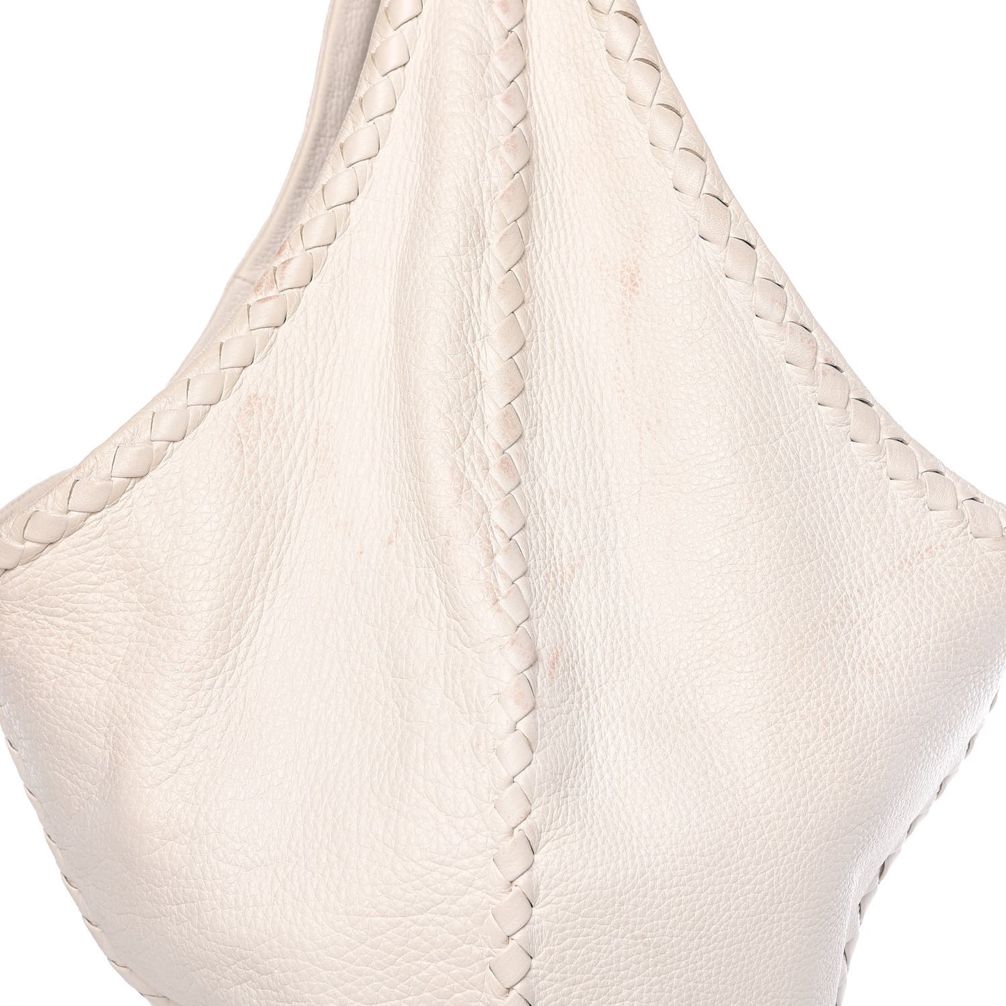 Cervo Deerskin Large Hobo Bianco White