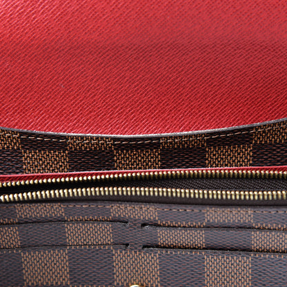 Louis Vuitton Damier Ebene Emilie Wallet Red 12 of 13