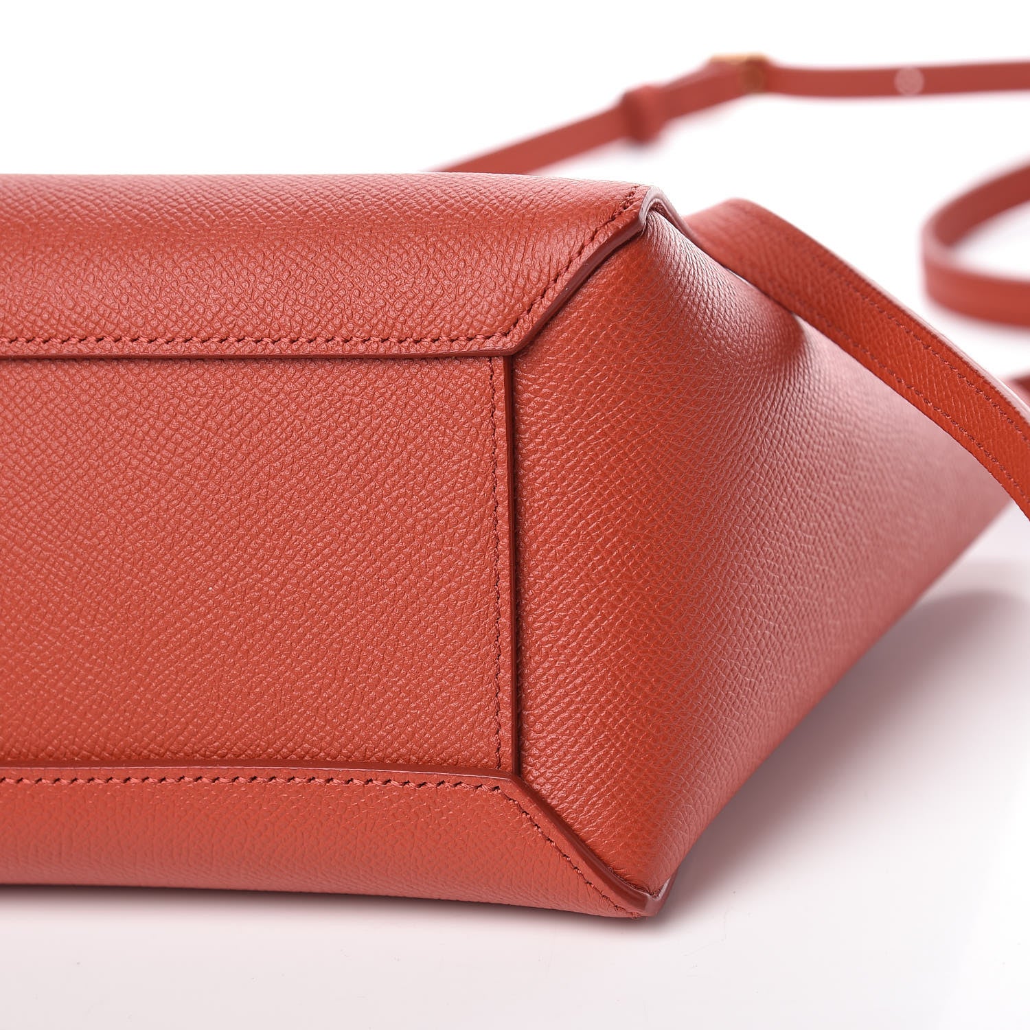 Celine Grained Calfskin Nano Belt Bag Terracotta 9 of 9