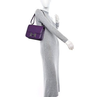Hermes Ostrich Constance 24 Violine 2 of 11