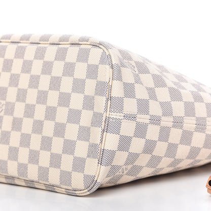 Louis Vuitton Damier Azur Neo Neverfull MM Rose Ballerine 7 of 9