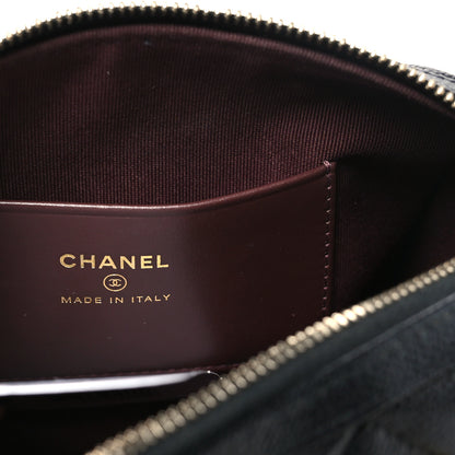 Chanel Caviar Quilted Barrel Clutch With Chain Black 6 of 10