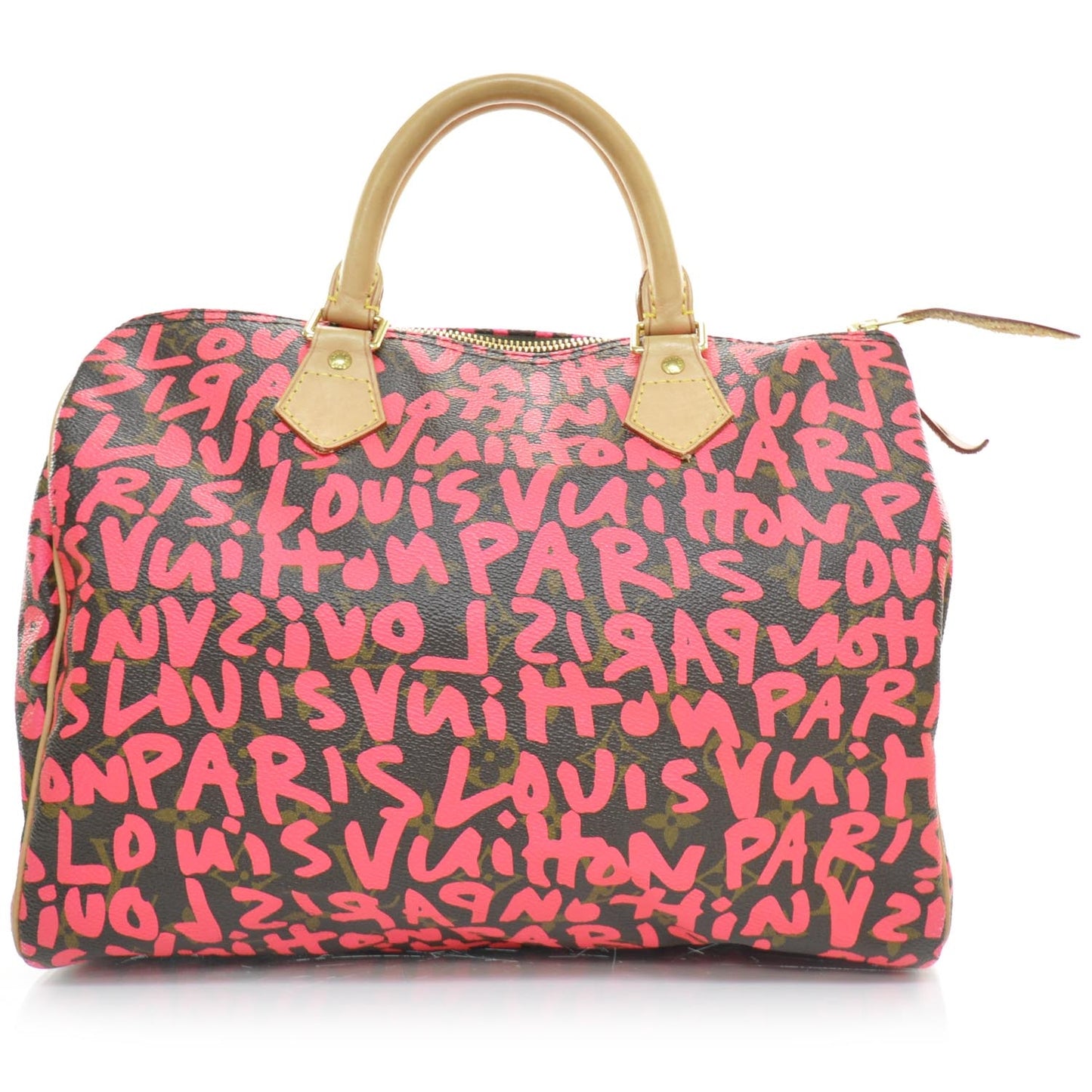 Monogram Graffiti Speedy 30 Fuchsia