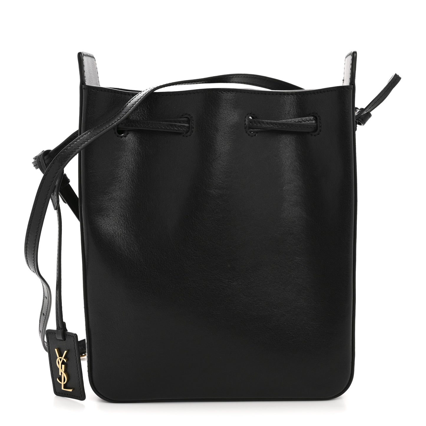 Calfskin Small Bucket Bag Black