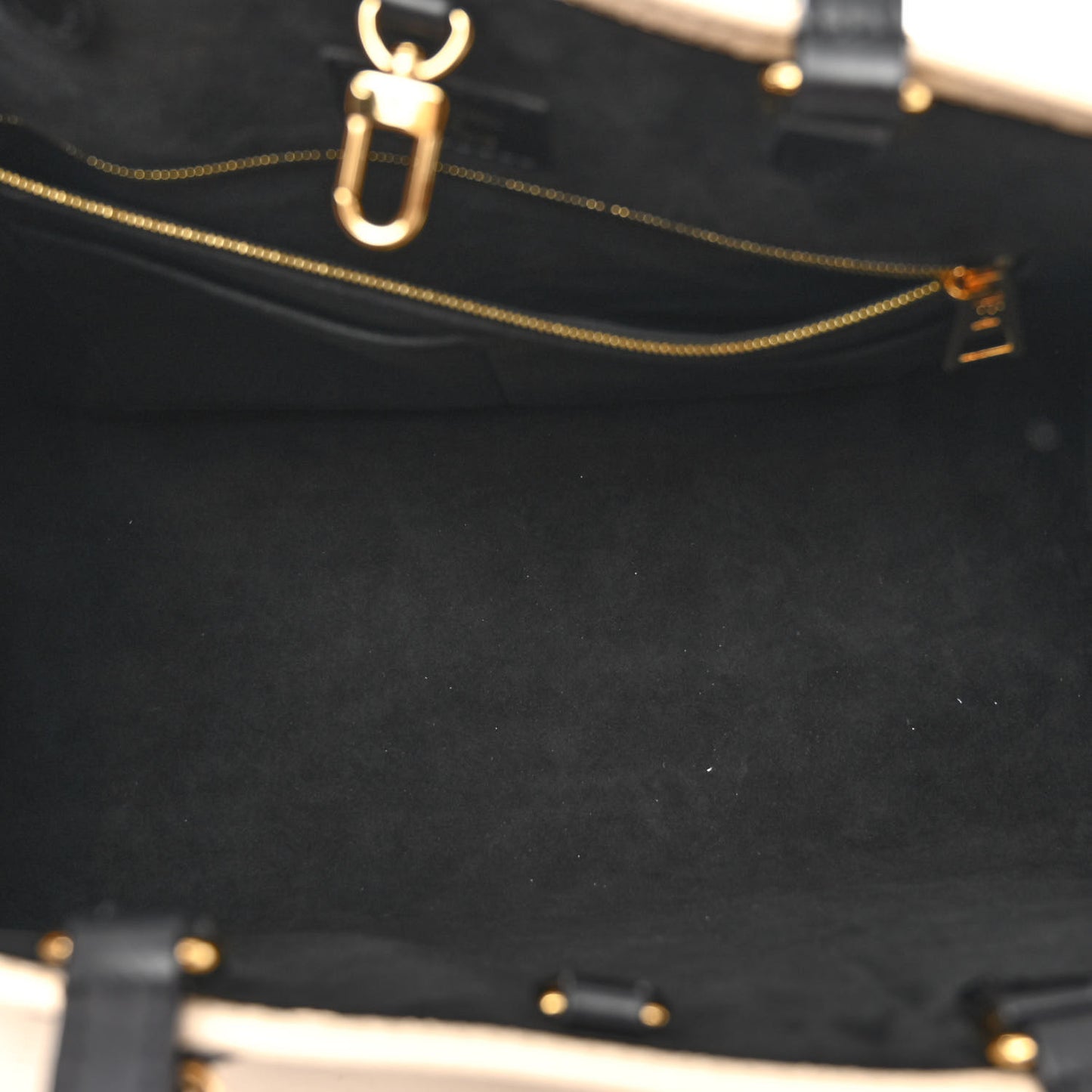 Empreinte Monogram Giant Broderies Onthego MM Cream Black