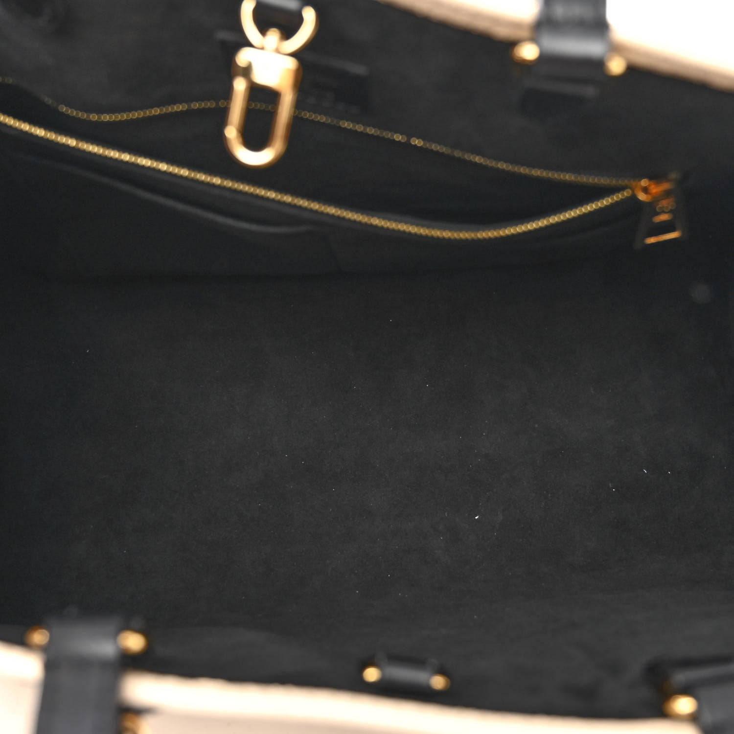 Louis Vuitton Empreinte Monogram Giant Broderies Onthego MM Cream Black 5 of 9