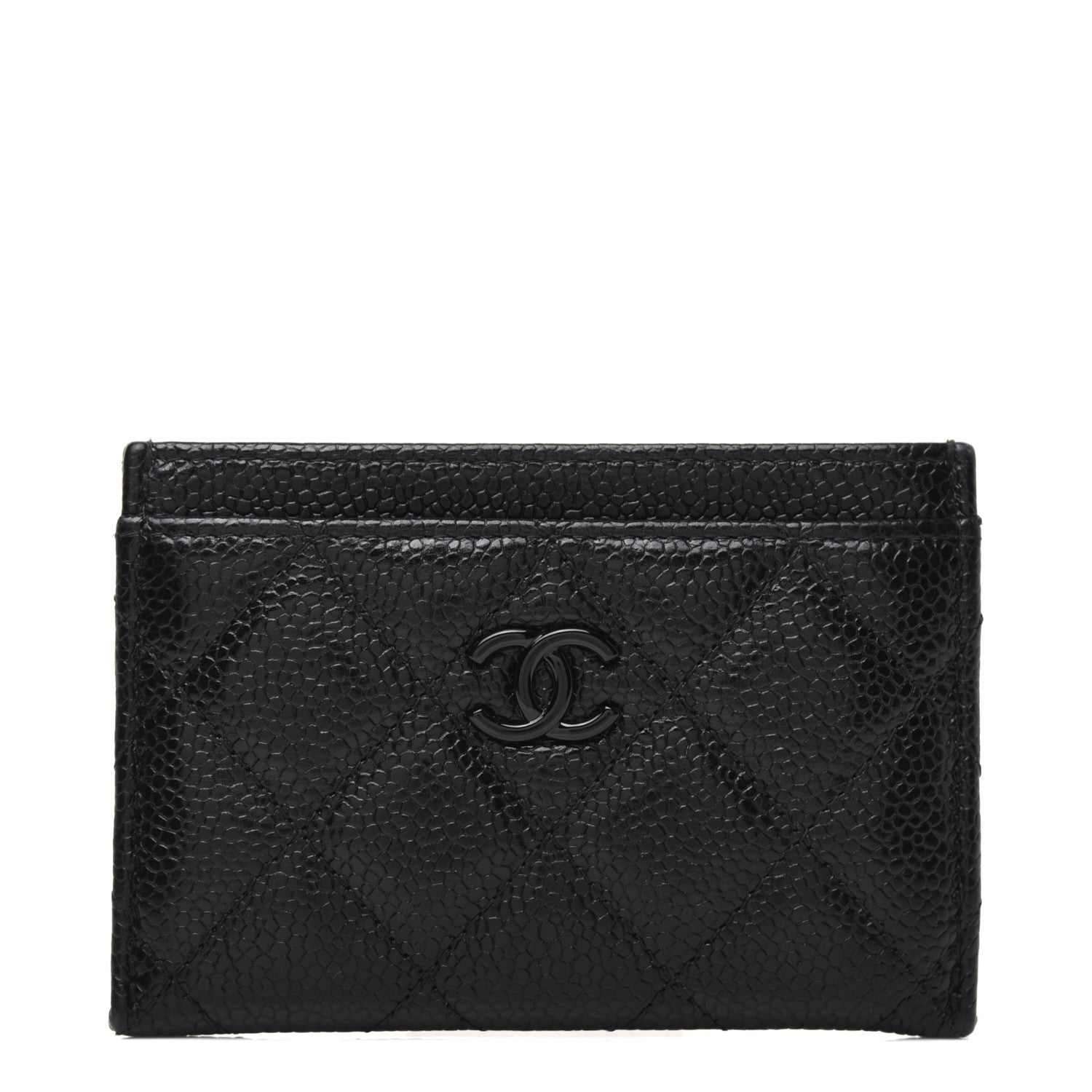 Chanel Caviar Quilted Incognito Card Holder Black 1 of 12