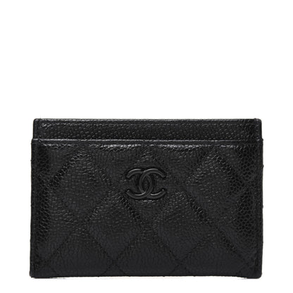 Chanel Caviar Quilted Incognito Card Holder Black 1 of 12