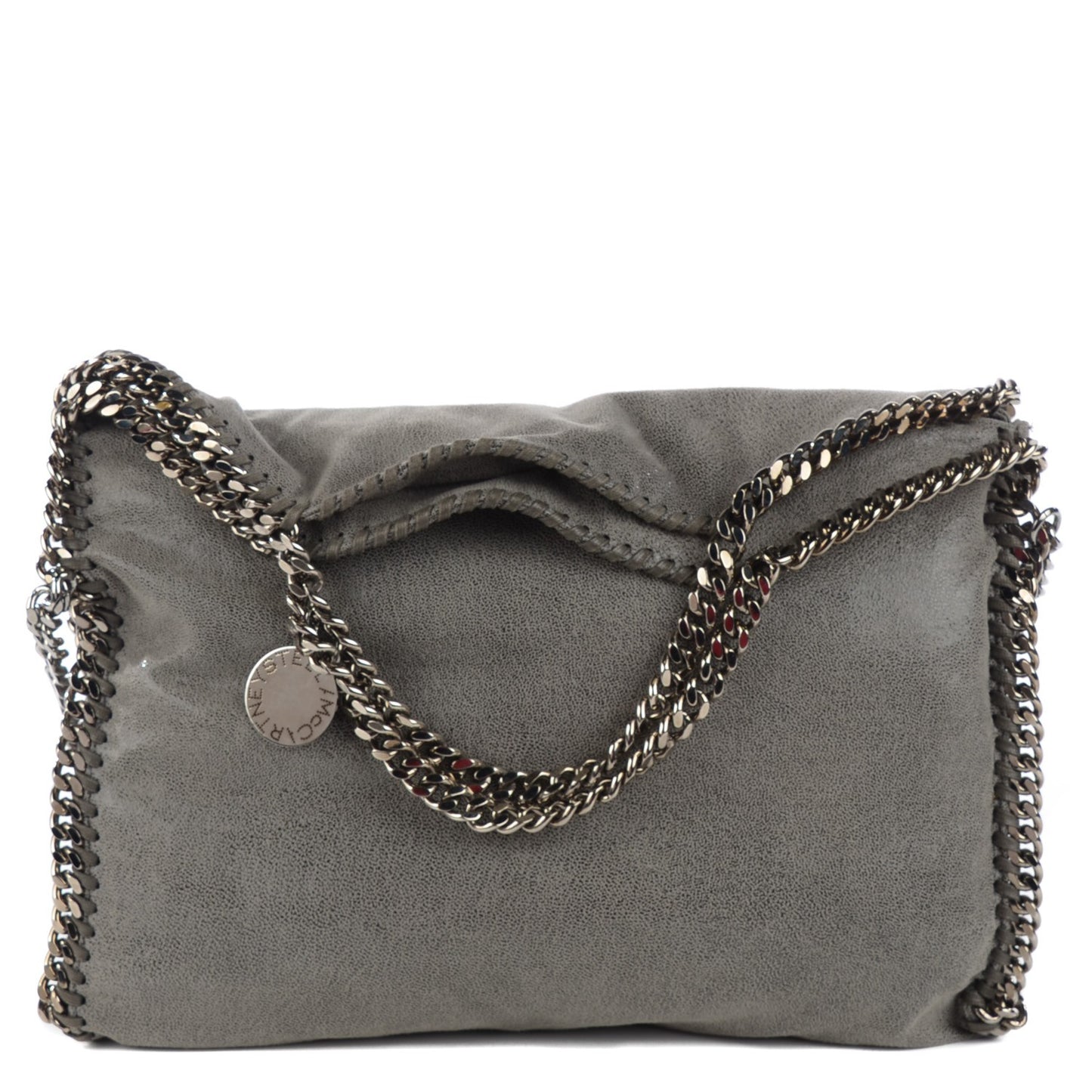 Shaggy Deer Falabella Fold Over Tote Grey