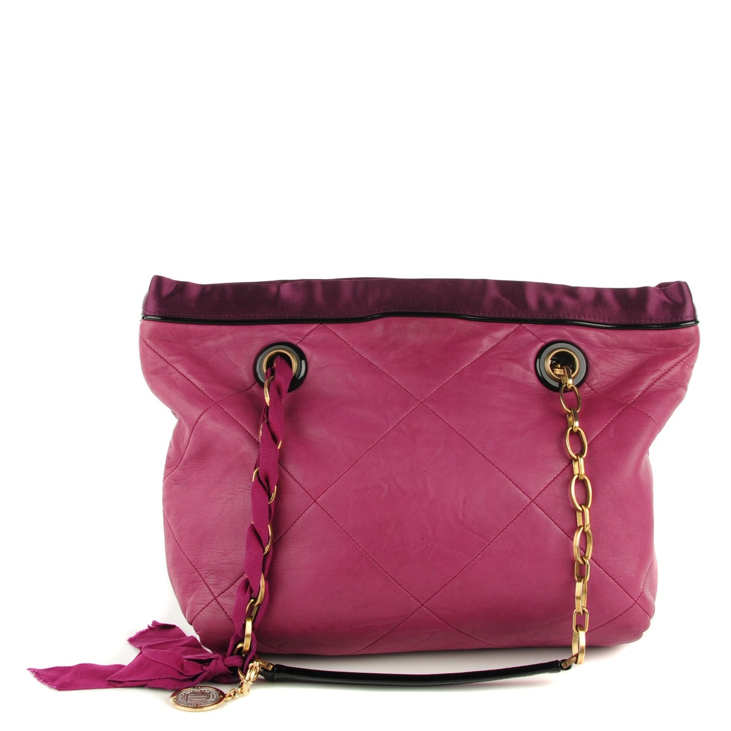 Lambskin Quilted Amalia Cabas Tote Eveque