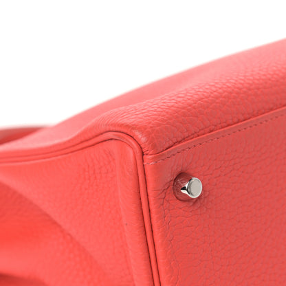 Hermes Taurillon Clemence Kelly Retourne 35 Rose Jaipur 7 of 12
