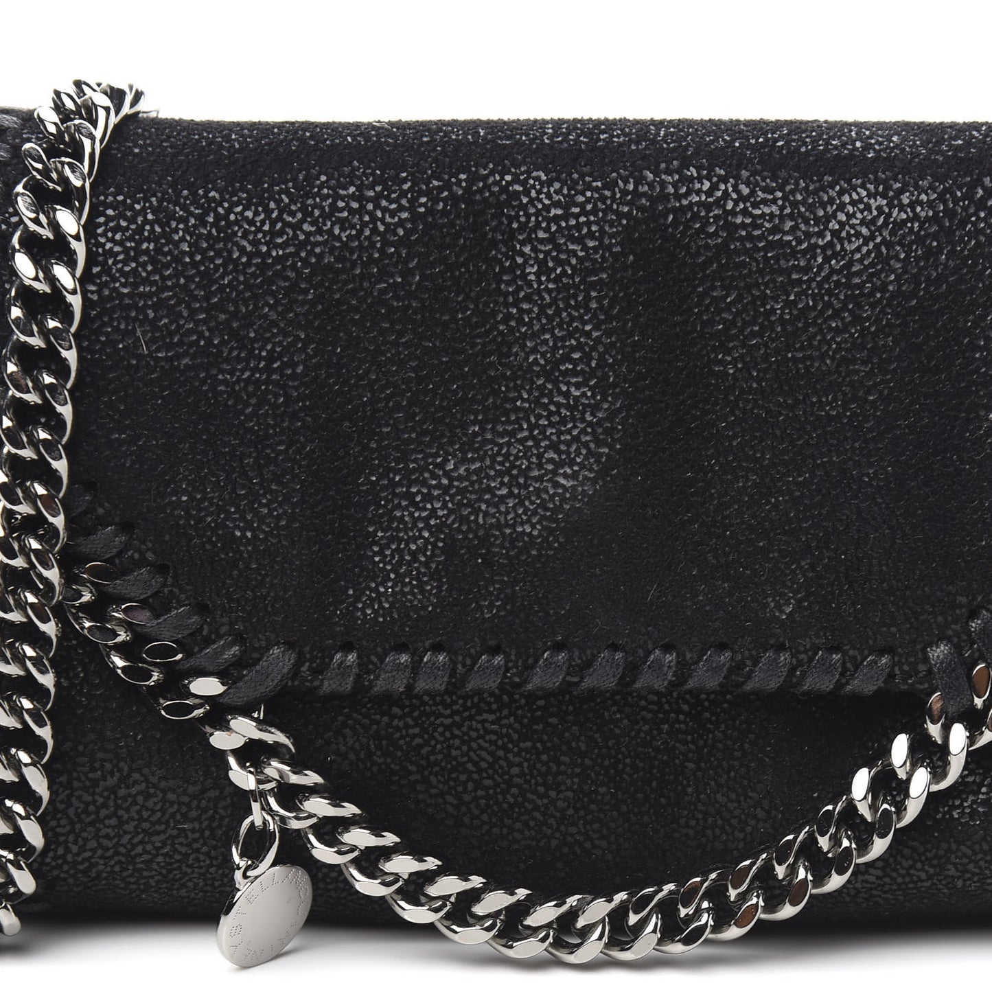Shaggy Deer Tiny Falabella Fold Over Tote Black