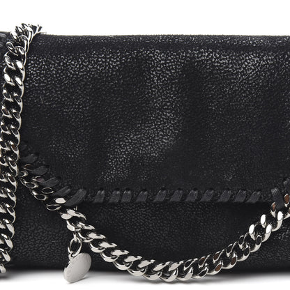 Stella McCartney Shaggy Deer Tiny Falabella Fold Over Tote Black 8 of 8