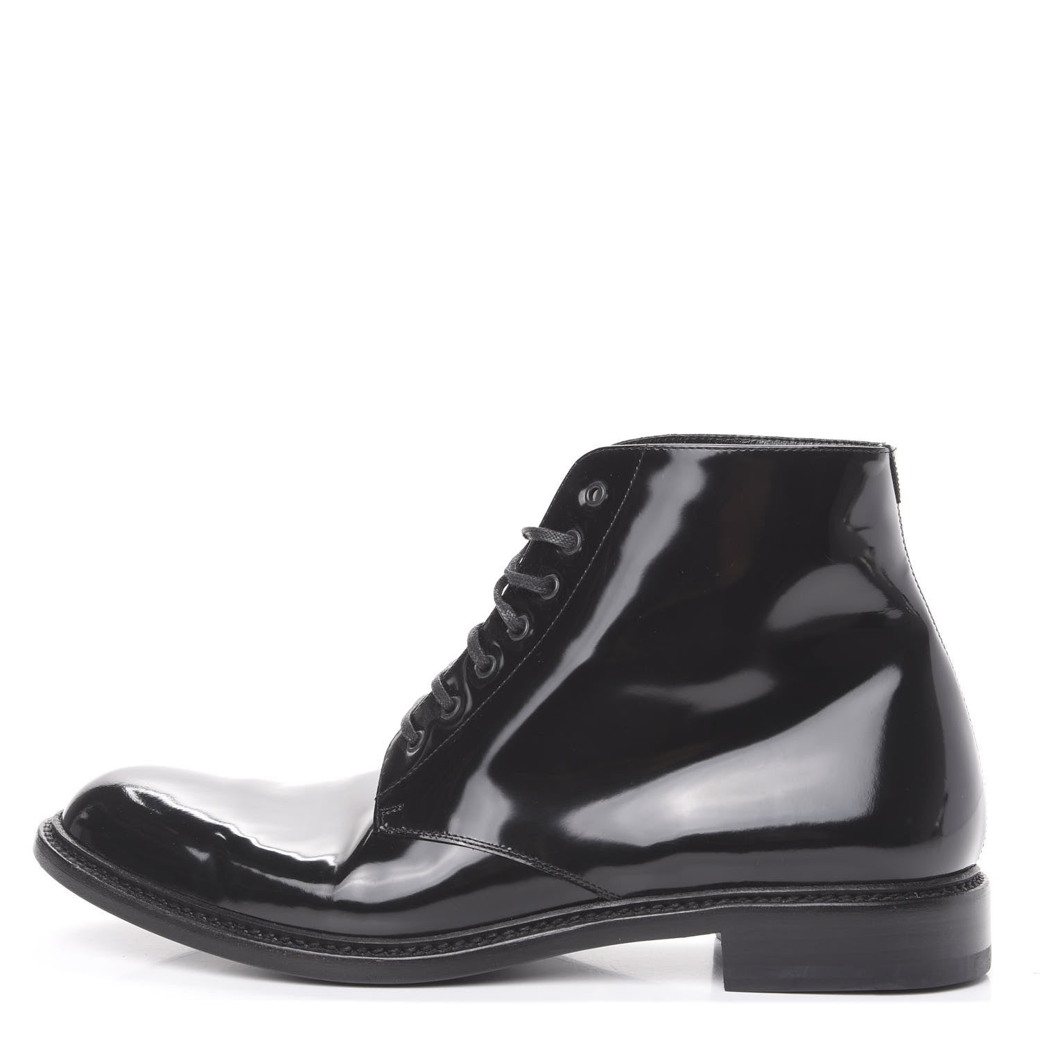 Saint Laurent Smooth Calfskin Ankle Boots 42 Black 1 of 8