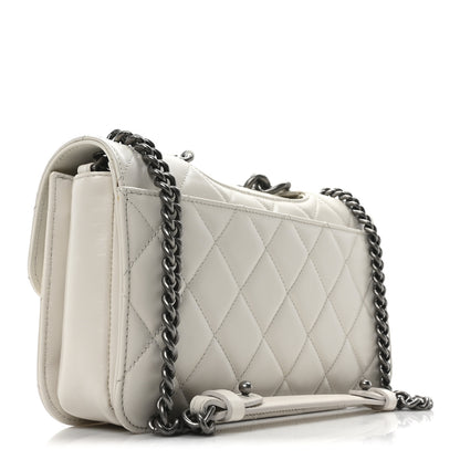 Chanel Glazed Calfskin Medium Perfect Edge Flap White 3 of 10