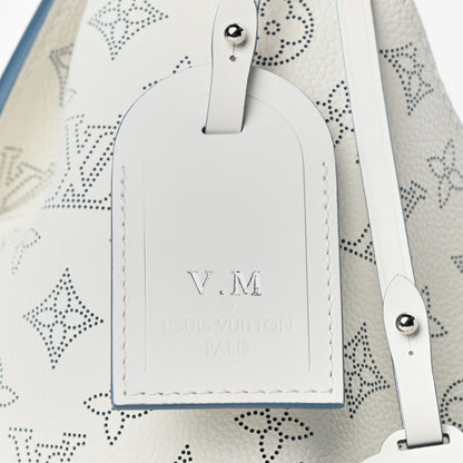 Louis Vuitton Mahina Carmel Hobo Snow 5 of 5