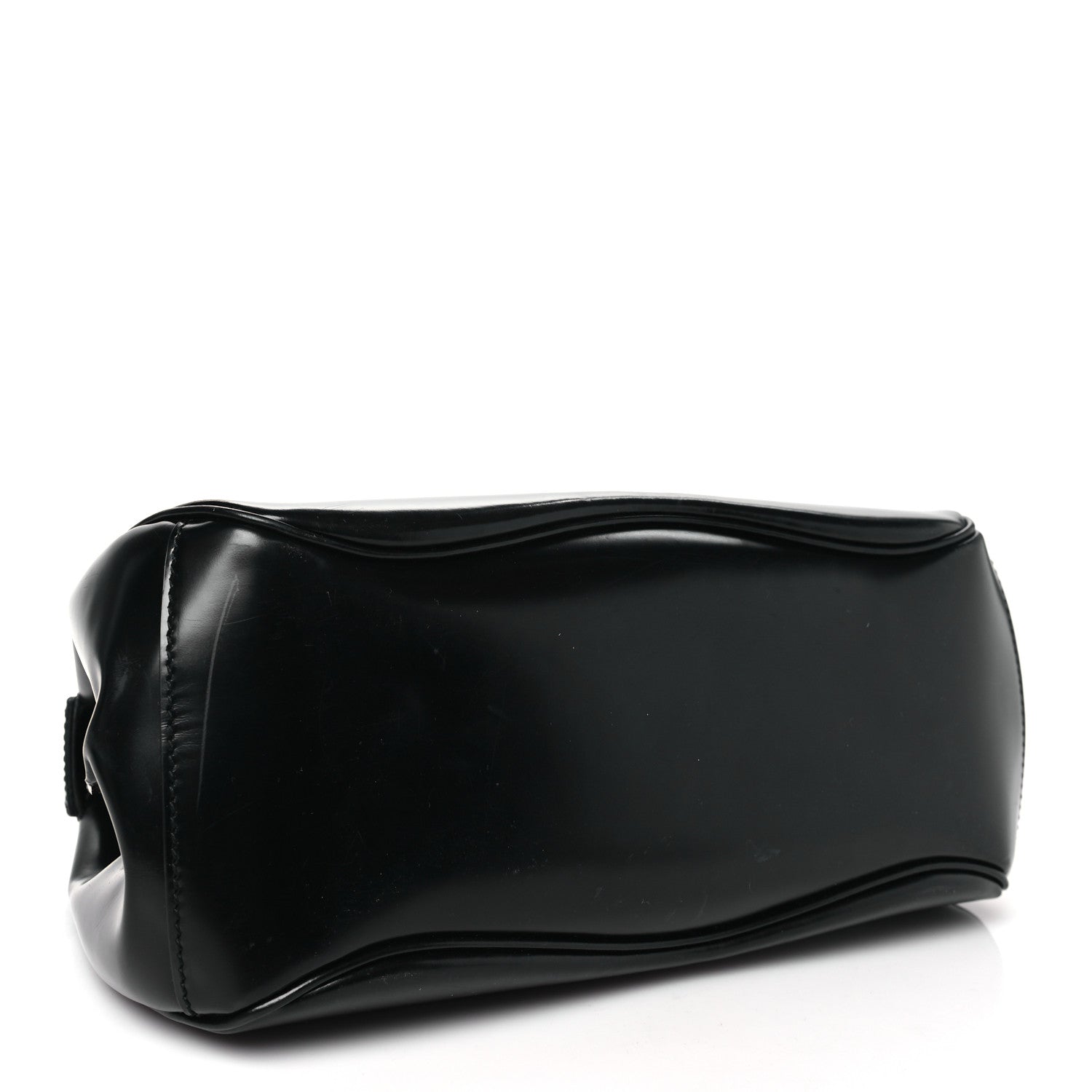 Gucci Regent Calfskin Bamboo Medium Lady Lock Top Handle Bag Black 4 of 15