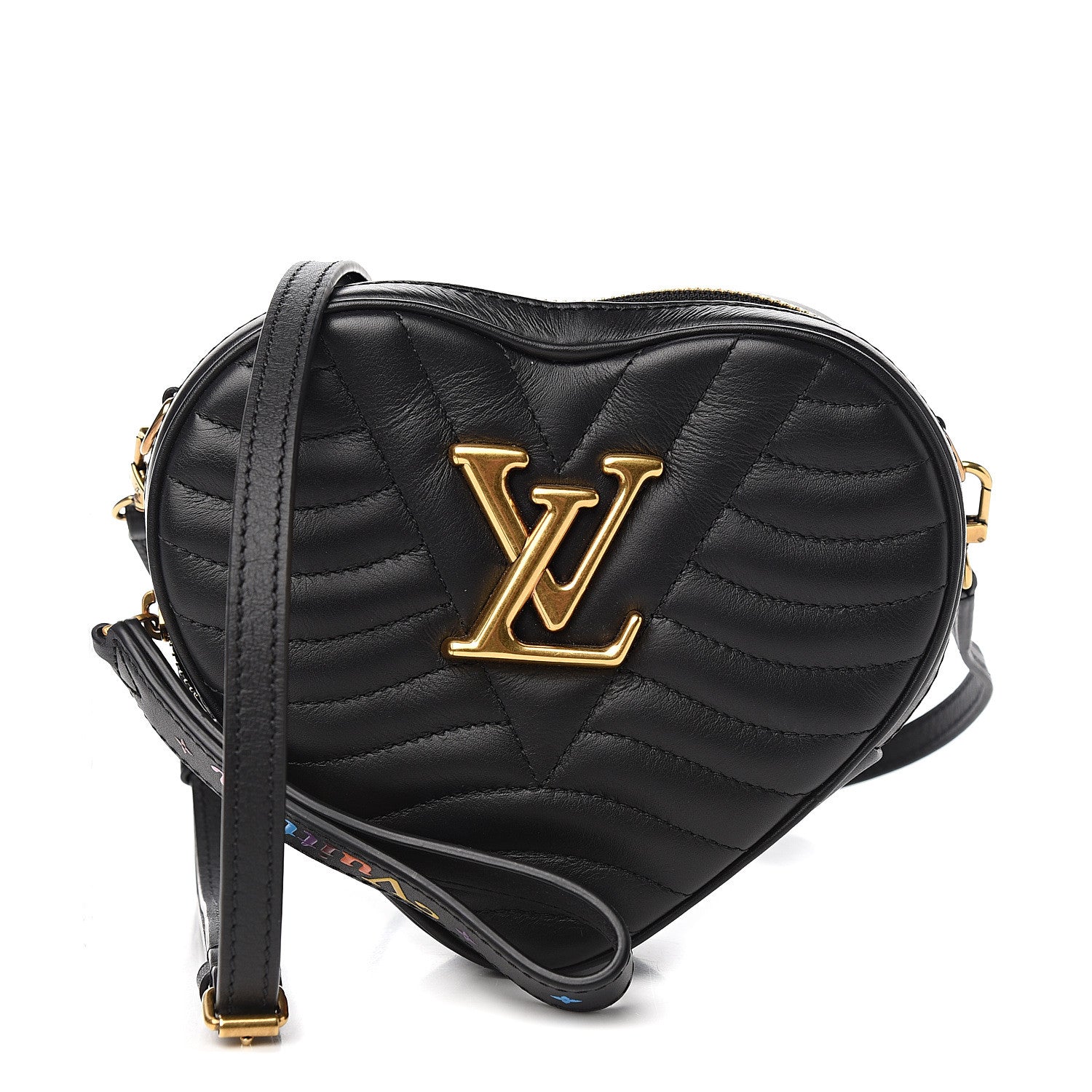 Louis Vuitton Calfskin New Wave Heart Bag Black 1 of 9