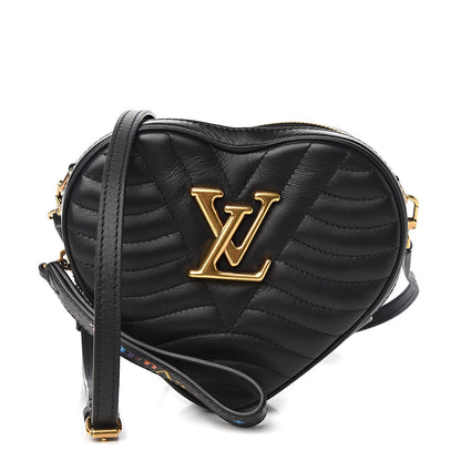 Louis Vuitton Calfskin New Wave Heart Bag Black 1 of 9