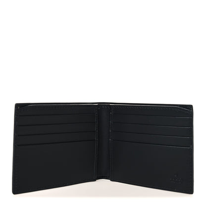 Gucci Piuma Calfskin Jumbo GG Embossed Wallet Dark Grey Black 5 of 7