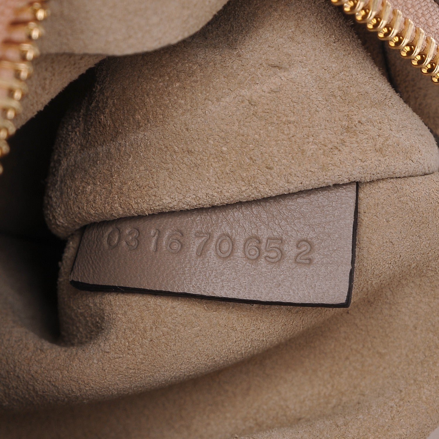 Chloe Calfskin Suede Medium Faye Shoulder Bag Motty Grey 7 of 7