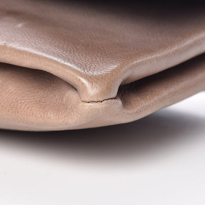 Prada Glace Calfskin Fold Over Clutch Ombre Ardesia Fumo 12 of 17