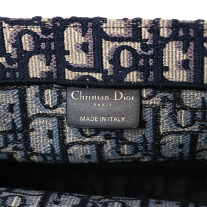 Christian Dior Oblique Medium Book Tote Blue Multicolor 6 of 10