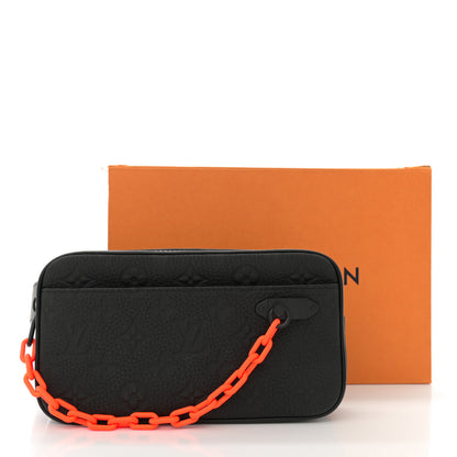 Louis Vuitton Taurillon Monogram Uniformes Solar Ray Soft Pochette Volga Belt Bag Black 11 of 11