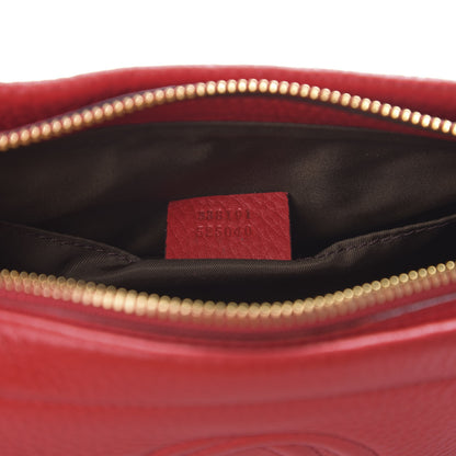Gucci Pebbled Calfskin Soho Cosmetic Case Tabasco Red 6 of 8