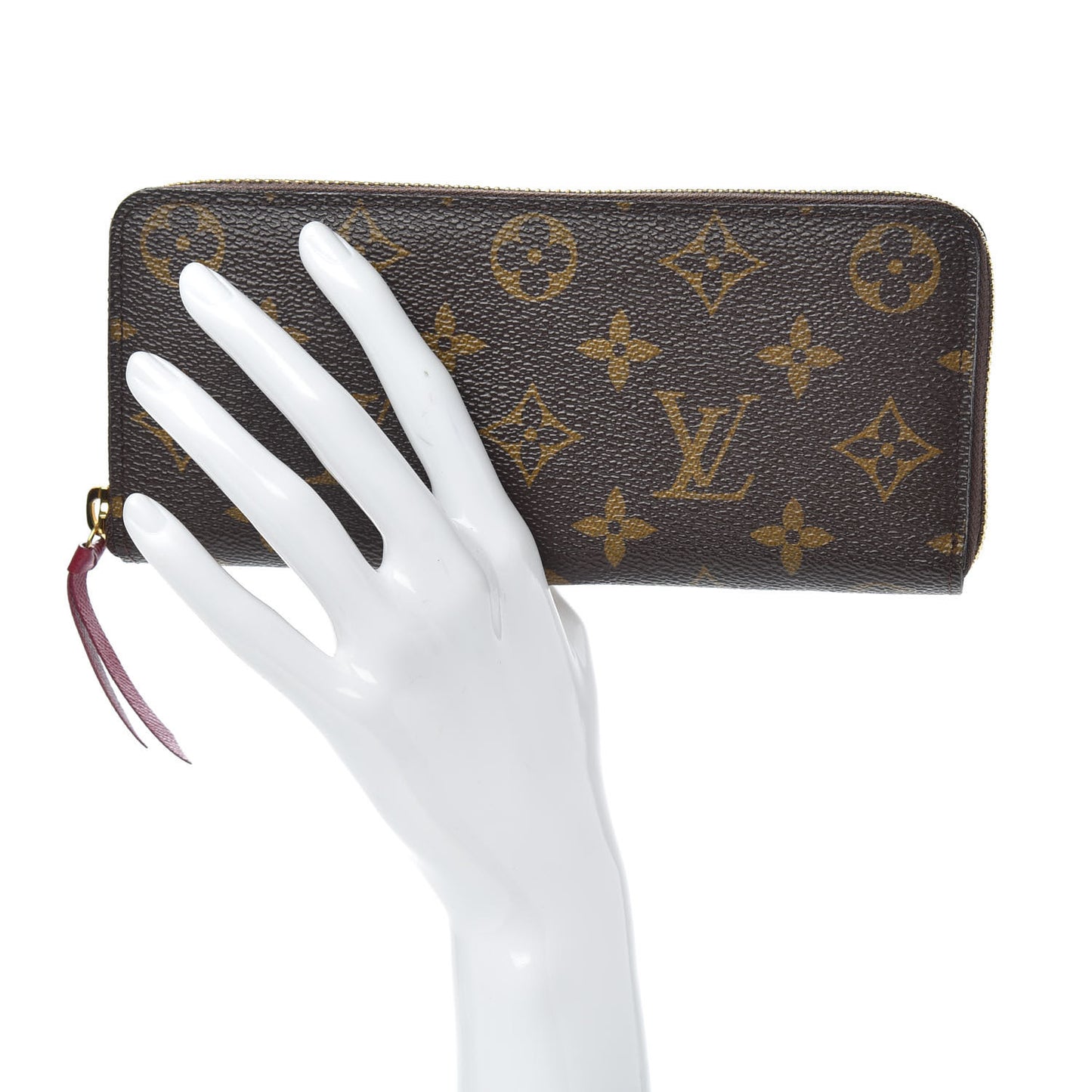 Monogram Clemence Wallet Fuchsia